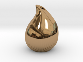 Drop vase in Polished Brass