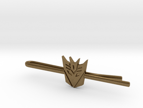Transformers: Decepticons Tie Clip in Natural Bronze