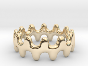 Artistic Wave Ring in 14K Yellow Gold