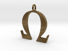 Omega Pendant for vapers - 20mm in Natural Bronze