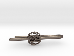 THE NEVERENDING STORY: AURYN TIE-CLIP in Polished Bronzed Silver Steel