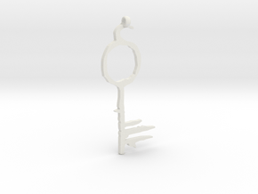 Lucifer's Key to Hell, from Sandman in White Natural Versatile Plastic