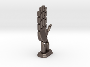 Copy Of Hand - Fully Assembled in Polished Bronzed Silver Steel