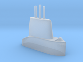 1/700 USS Torsk (SS-423) Submarine Sail in Tan Fine Detail Plastic