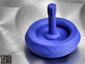 Spinning Top in Blue Processed Versatile Plastic