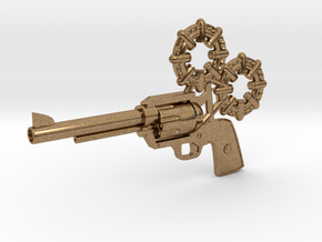 Revolver in Natural Brass