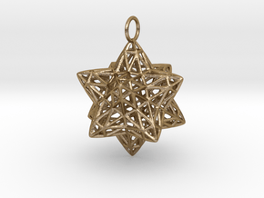 Christmas Bauble 2 in Polished Gold Steel