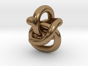Pendant Continuous Knot in Natural Brass
