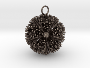 Bauble Branching Coral in Polished Bronzed Silver Steel