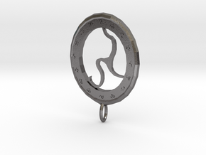 Rune Medallion in Polished Nickel Steel