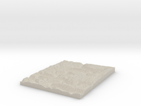 Model of Dowdy Bluff in Natural Sandstone