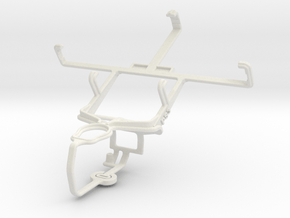 Controller mount for PS3 & Samsung Galaxy Trend II in White Natural Versatile Plastic
