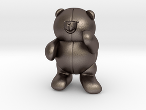 Bear in Polished Bronzed Silver Steel
