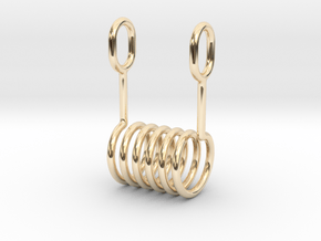 Coil Pendant for Vapers - 10mm in 14K Yellow Gold