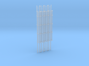 (4) 'N Scale' - 30' Caged Ladders in Tan Fine Detail Plastic