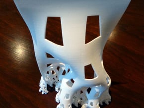 Developing dragon curve (Large) in White Natural Versatile Plastic