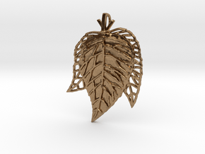 Leaves Trio in Natural Brass