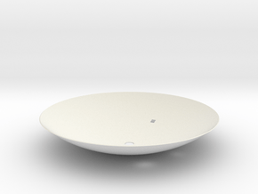 Cassini 1/20th Main Dish Antenna in White Natural Versatile Plastic