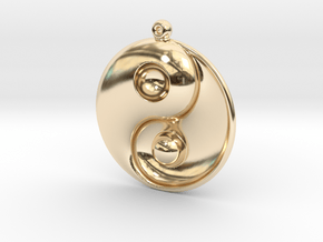 Yin Yang - 6.1 - Earring - Left in 14K Yellow Gold