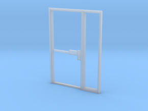 Single Office Door in HO scale in Smooth Fine Detail Plastic