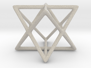 Star Tetrahedron Pendant in Natural Sandstone