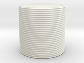 HO scale watertank (solid) in White Natural Versatile Plastic
