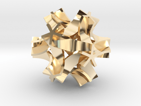 Origami I,  pendant in 14K Yellow Gold