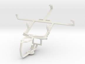 Controller mount for PS3 & Xolo A500S in White Natural Versatile Plastic