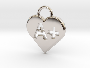 Blood type keychain [customizable] in Platinum