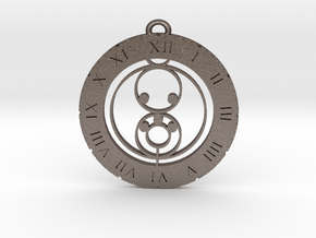 Luka - Pendant in Polished Bronzed Silver Steel