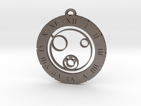 Leon - Pendant in Polished Bronzed Silver Steel