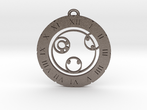 Kyle - Pendant in Polished Bronzed Silver Steel