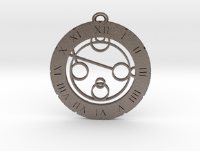 Jonathan - Pendant in Polished Bronzed Silver Steel