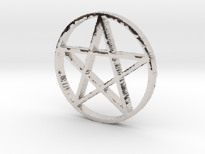 Pentagram (Pentacle) in Platinum