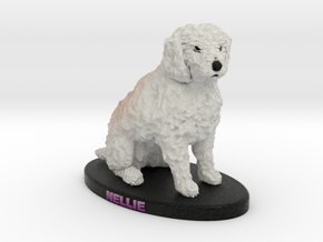 Custom Dog Figurine - Nellie in Full Color Sandstone