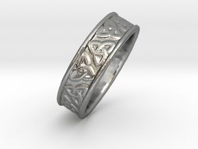 Celtic Triangles 16mm in Natural Silver