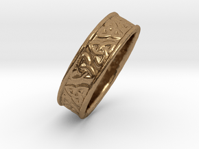 Celtic Triangles 16mm in Natural Brass