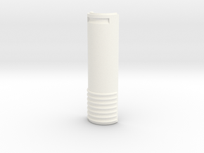 V1 - Battery Cover in White Processed Versatile Plastic
