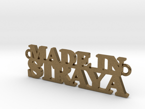 Made in STRAYA Pendant in Natural Bronze