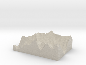 Model of Lake Blethen in Natural Sandstone