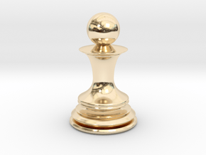 Chess Pawn in 14K Yellow Gold