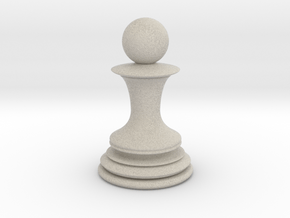 Chess Pawn in Natural Sandstone