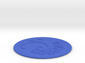 Simic Coaster in Blue Processed Versatile Plastic