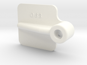 O63 Climax Cylinder Step - 8 in White Processed Versatile Plastic