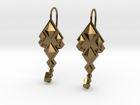 SacredScorpio earrings in Polished Bronze