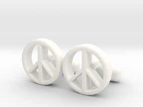 Peace in White Processed Versatile Plastic