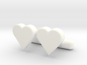 Heart Cl in White Processed Versatile Plastic