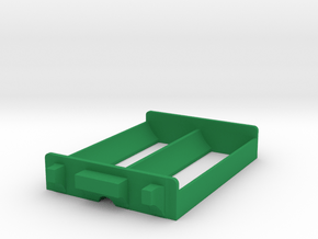 Dual 26650 Battery Sled in Green Processed Versatile Plastic