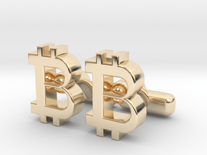 BITCOIN CL in 14K Yellow Gold