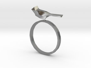Poly Bird Ring 6 in Natural Silver